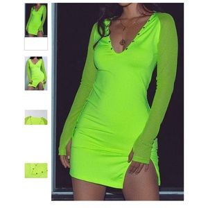 Neon Mini Dress